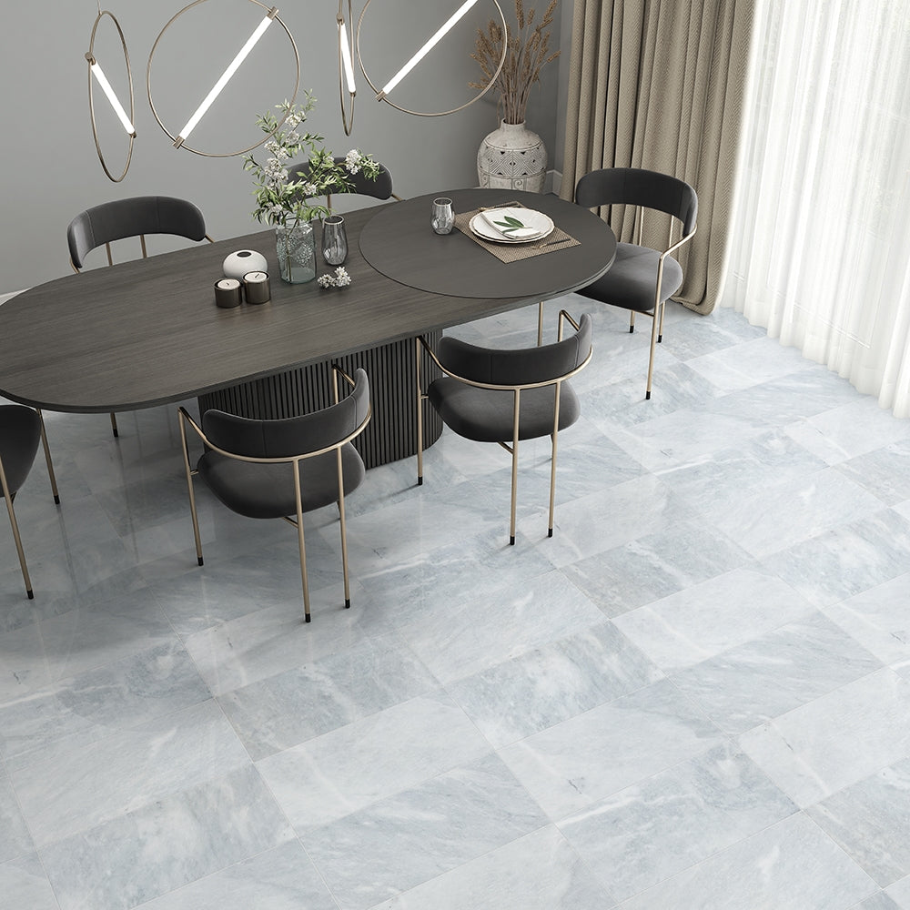 Bardiglio Light Gray Marble Tile