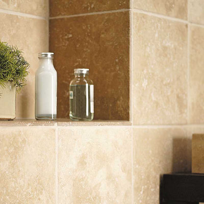 Ivory Honed Filled Travertine Tile