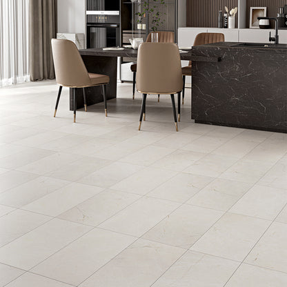 White Emperador Vanilla Marble Tile