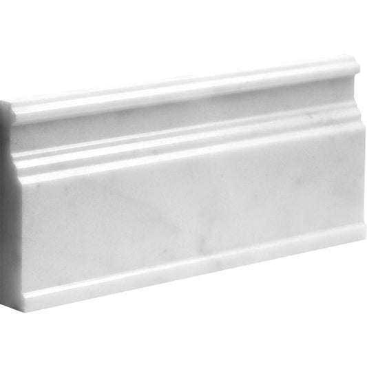 White Marble Base Skirting 305x127x18mm